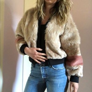 Faux fur coat
